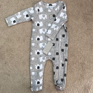 Nordstrom Grey Elephant Footed PJ